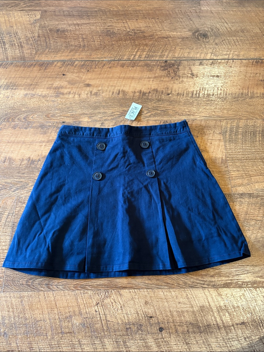 The Children's Place Navy Double-Button A-Line Skirt 14 plus